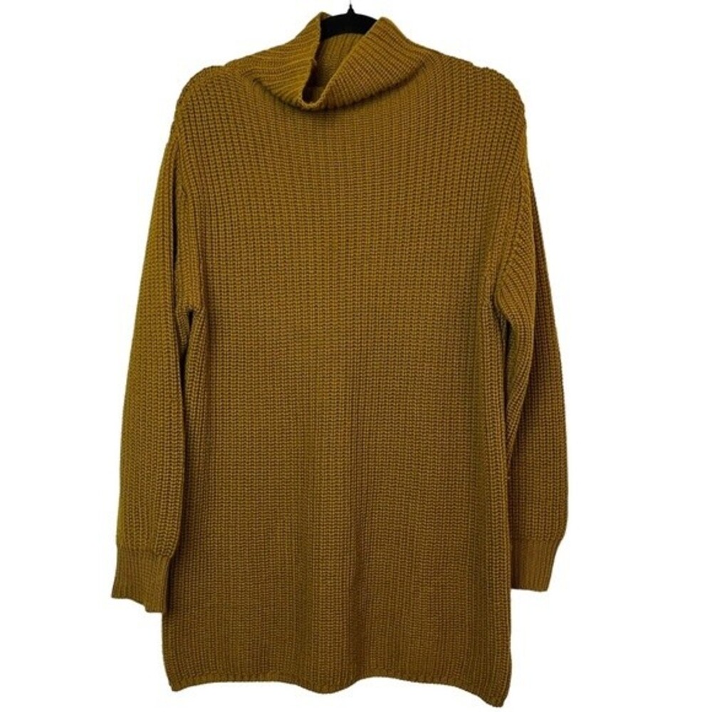 Aritzia Wilfred Montpellier Mustard Yellow Turtle Neck Oversized Sweater XXS